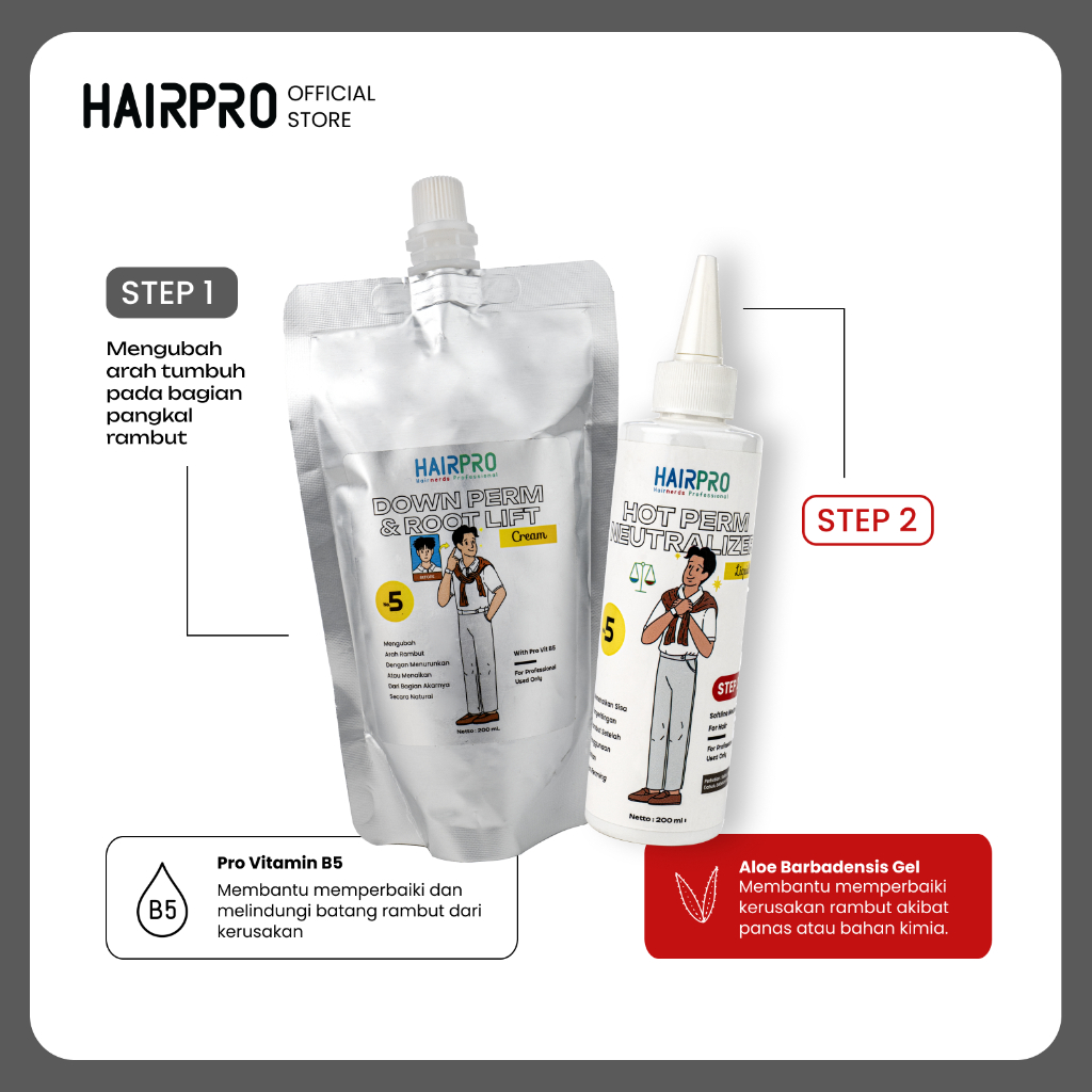 Jual HAIRPRO - Down Perm & Root Lift | Shopee Indonesia