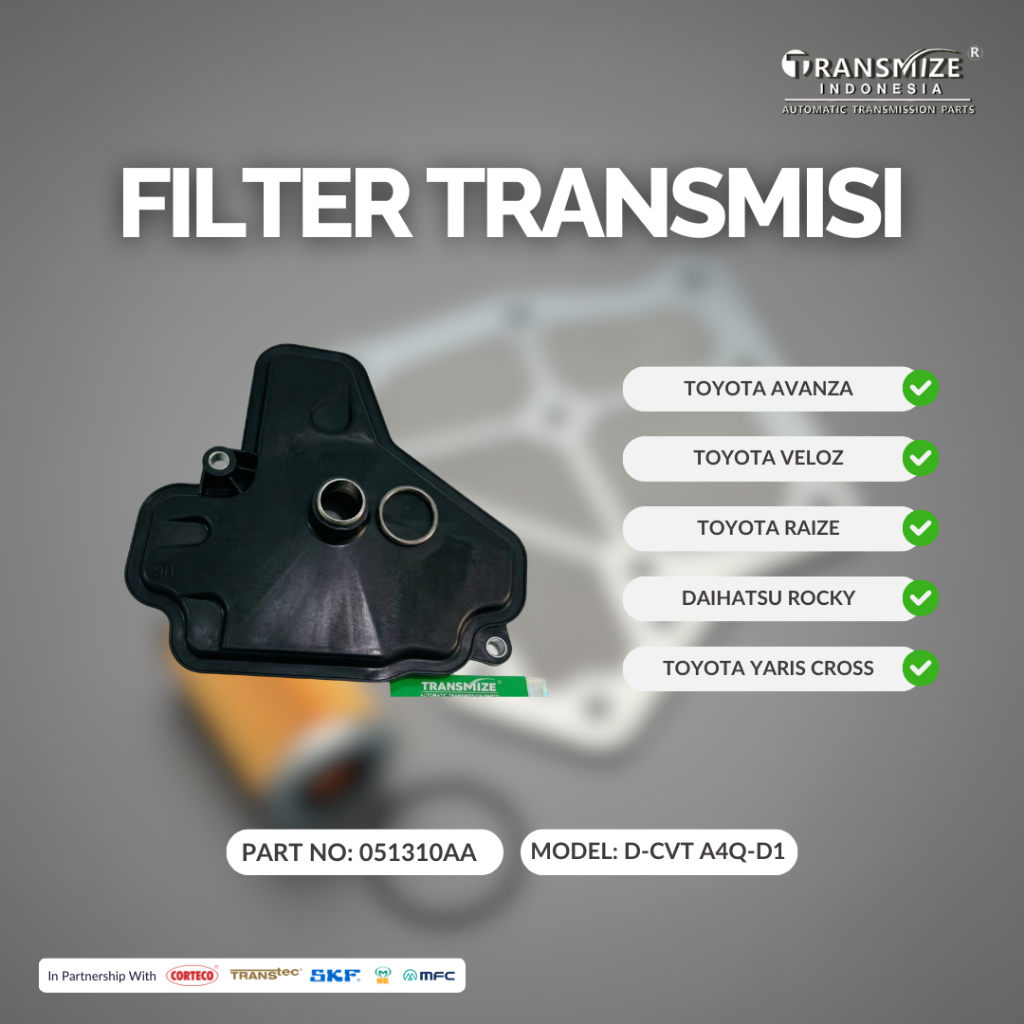 Jual FILTER OLI TRANSMISI MATIC K320 D-CVT 051310AA AVANZA VELOZ RAIZE ...