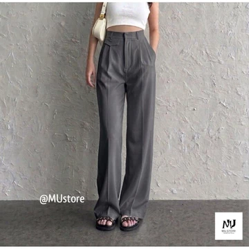 ORO PANTS Highwaist Pants Losepants Trousers Celana Panjang Wanita Kulot Anti Kusut