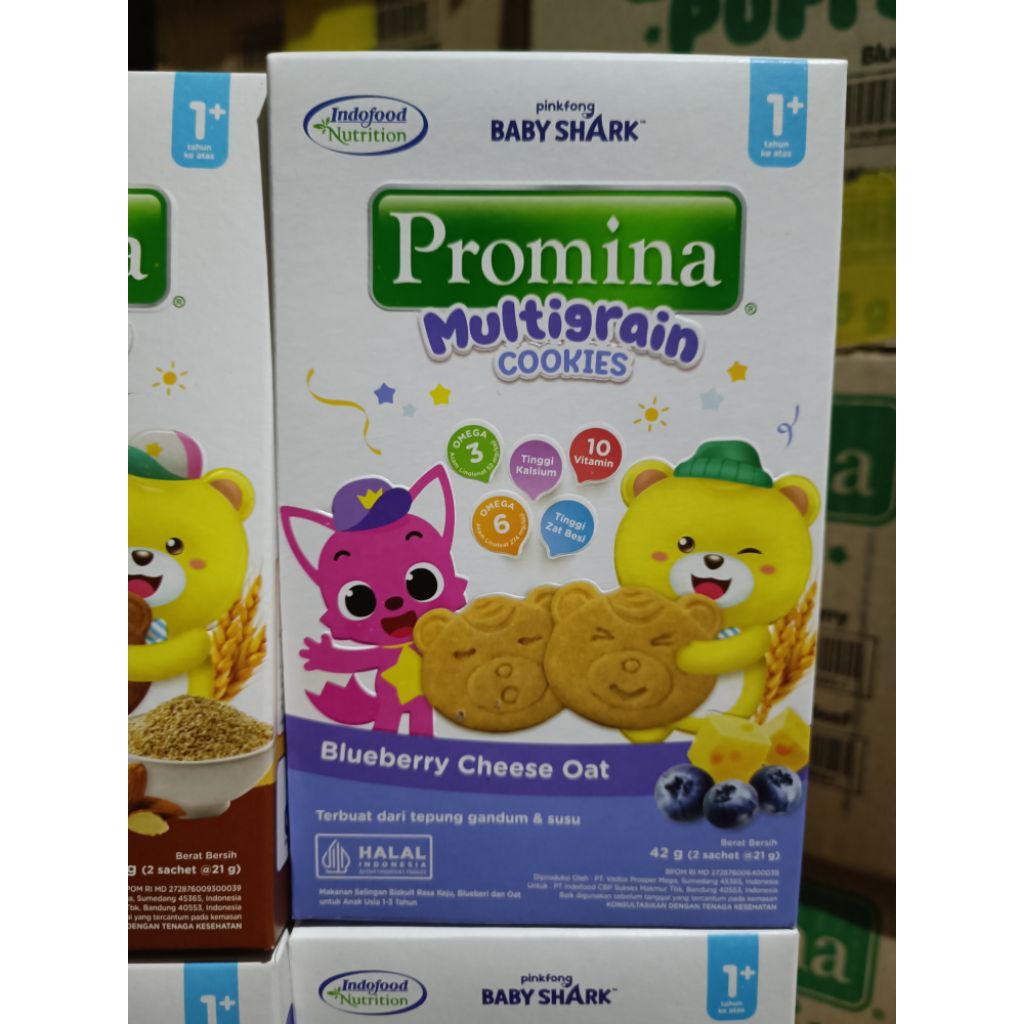 Jual Promina Multigrain Cookies Usia 1 tahun keatas rasa blueberry ...
