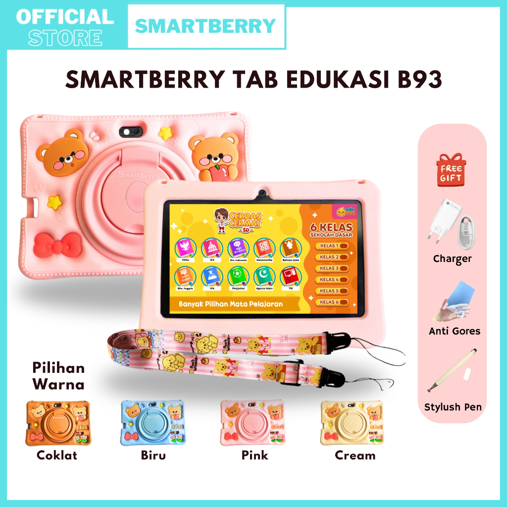 Jual SMARTBERRY KIDS STUDY TAB B93 tab 4/128GB / Tablet Anak / Tablet 7 ...