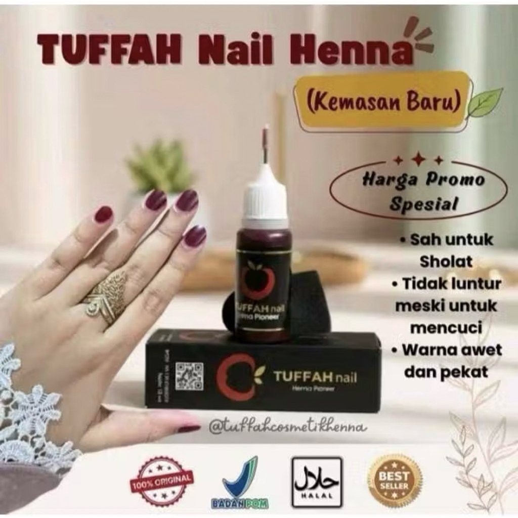 Jual TUFFAH INAI KUKU BOTOL JARUM ORIGINAL | TUFFAH NAIL HENNA KUKU ...