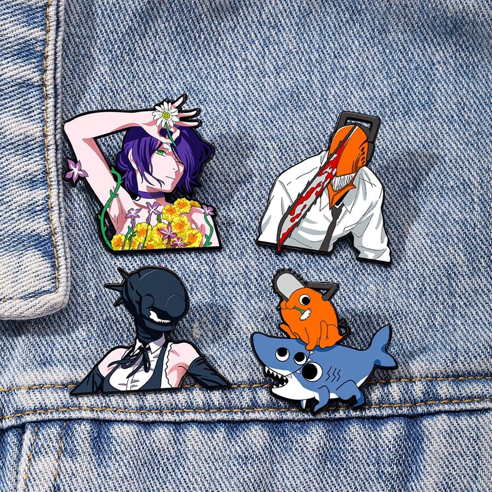 Jual [Mana!] - Pin Bros / Brooch Enamel Desain Chainsaw Man x Reze ...