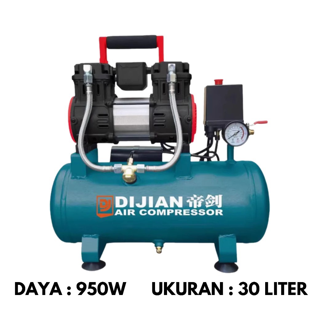 Jual Kompresor Angin Mini Listrik Tanpa Oli Air Compressor Untuk Cat ...