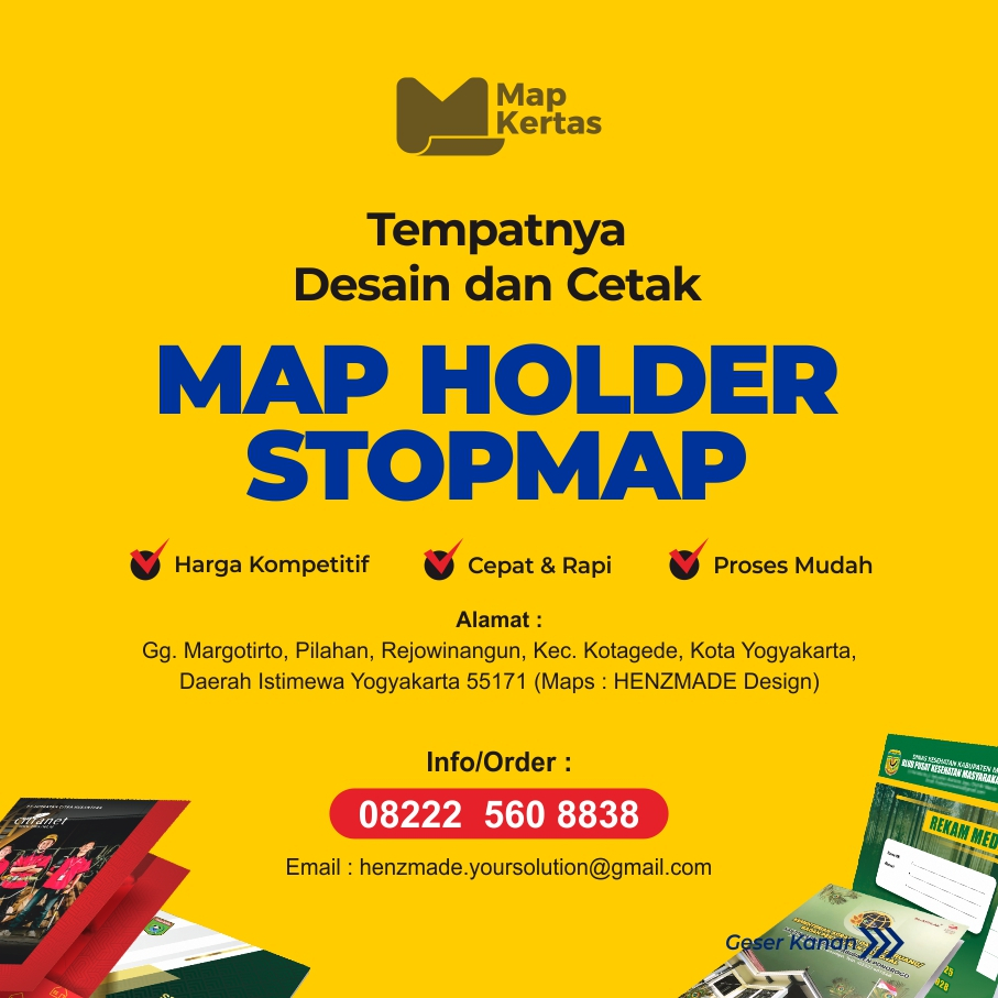 Jual CETAK MAP FOLDER CUSTOM DESAIN - MAP STOPMAP | Shopee Indonesia