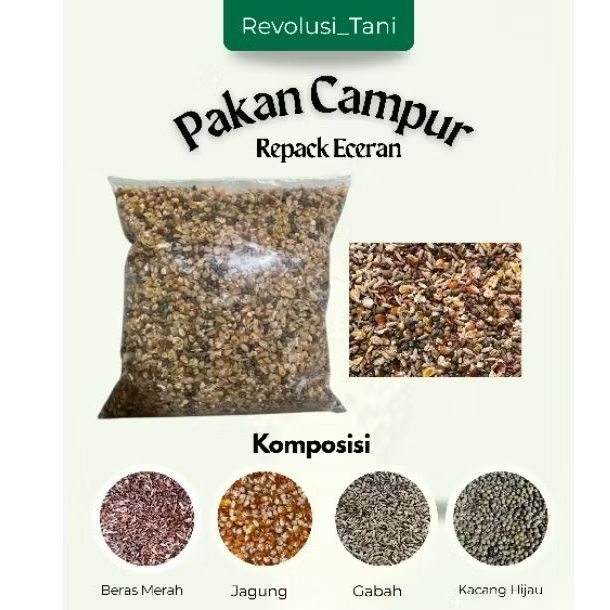 Jagung Campur Unggas pakan ayam dan burung - 1 Kilogram