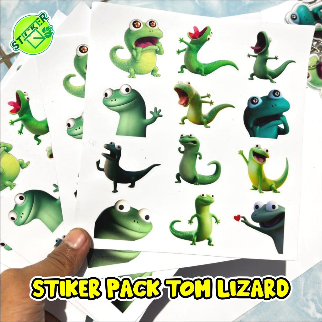 Jual STIKER PACK TOM LIZARD HOPPERS STIKER PACK PLENGER KADAL TOM ...