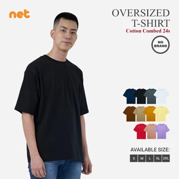Kaos Polos Oversize Cotton Combed 24S Oversized Tshirt Big Size Unisex Pria Wanita