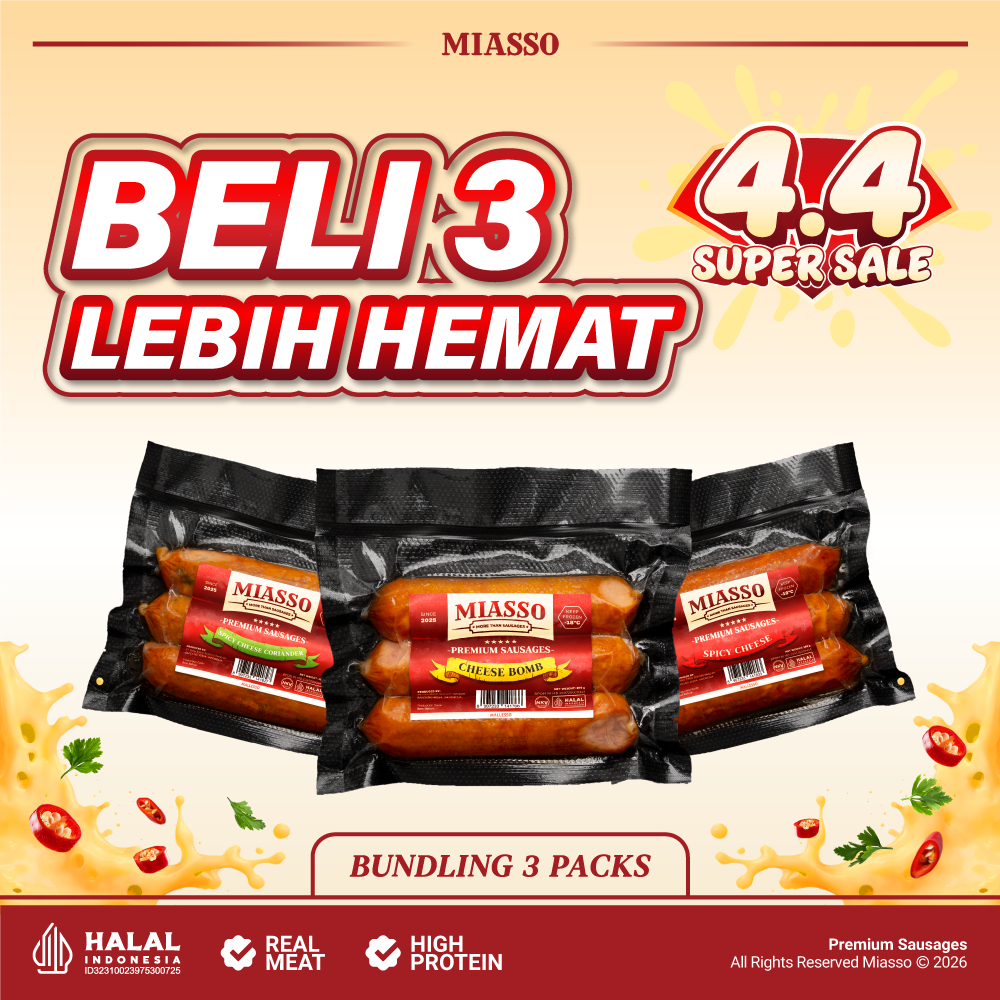 Jual [BELI 3 LEBIH HEMAT] MIASSO - Mix Variant | Premium Sausages ...