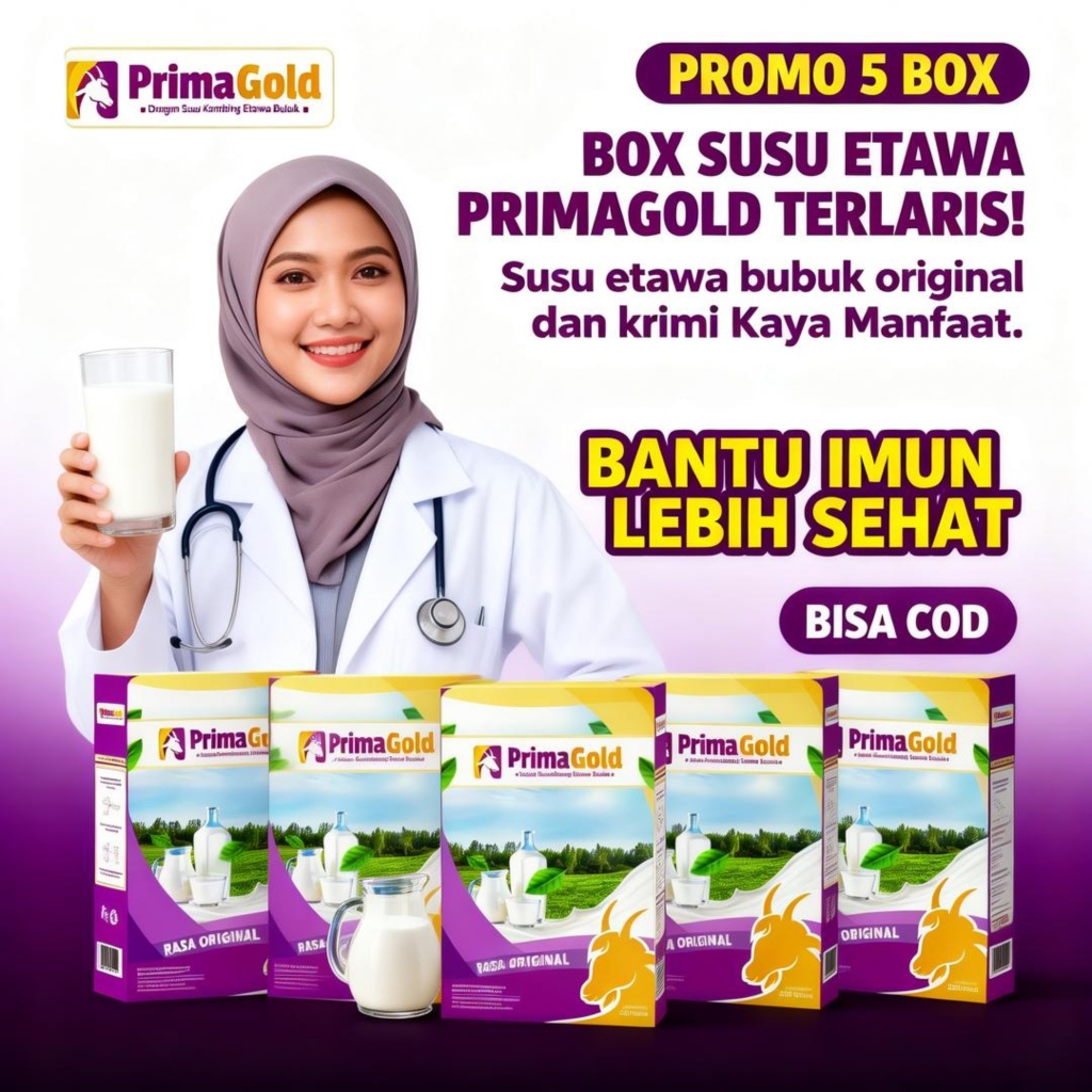 Jual 5 BOX PRIMAGOLD SUSU ETAWA BUBUK ORIGINAL | Shopee Indonesia