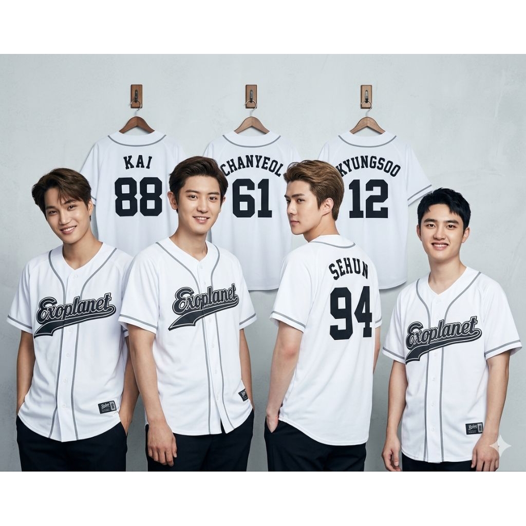 Jual Jersey Baseball Exoplanet x The Lost Planet Outerwear White All ...
