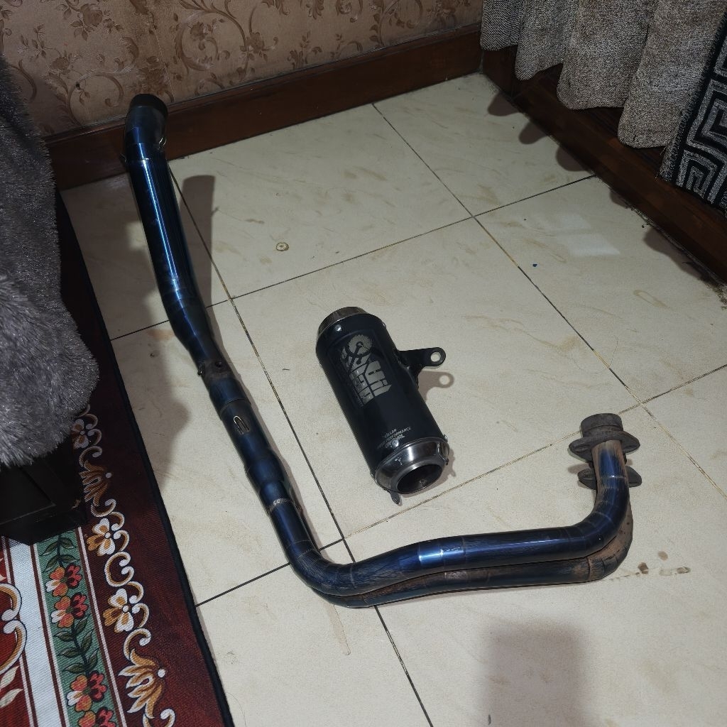 Jual Knalpot Villan Pro 1 Black FullSet Yamaha R25 Old V1 Full System ...