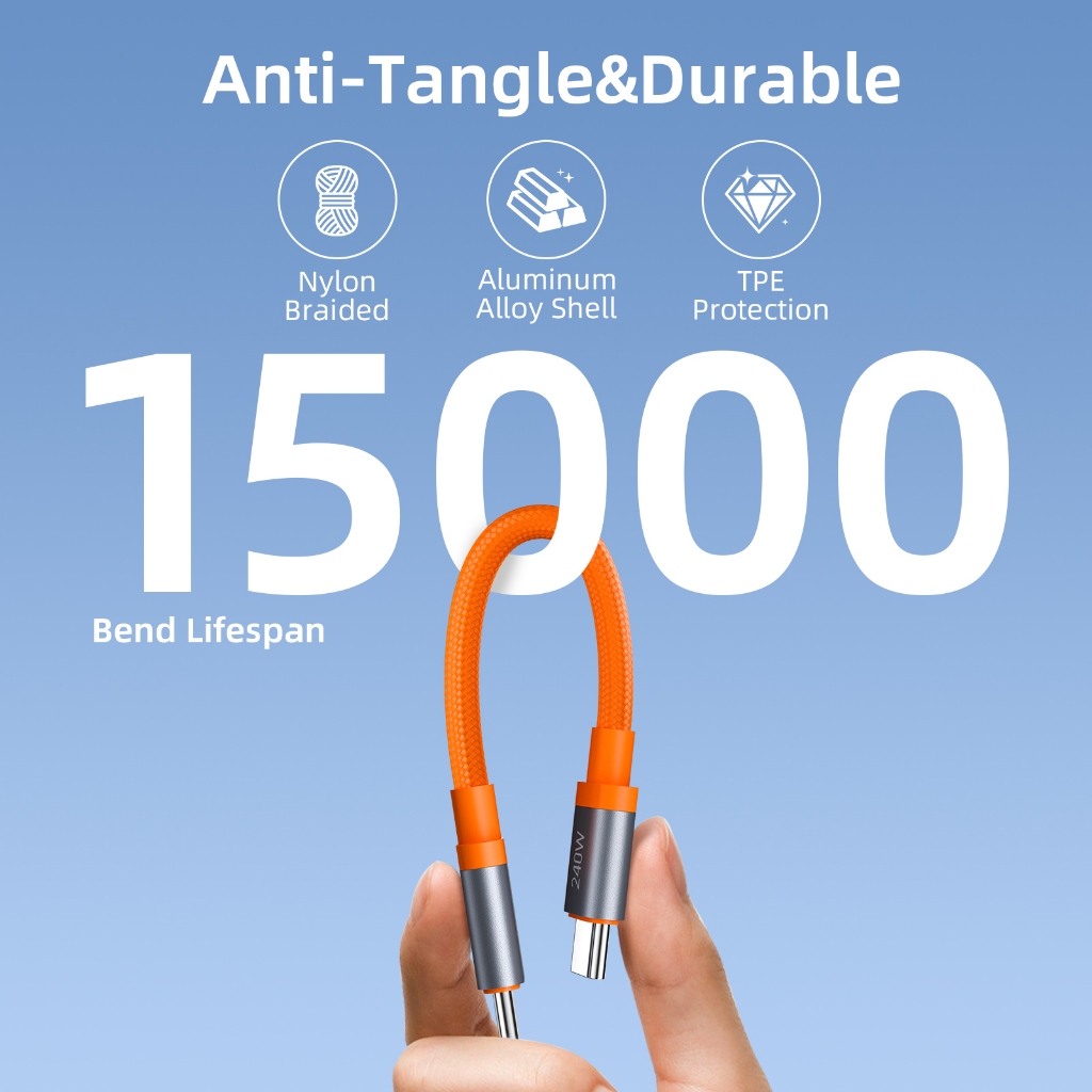 Jual ONPRIME Kabel Magnetic PD Type C To Type C Fast Charging 240W PD 3 ...