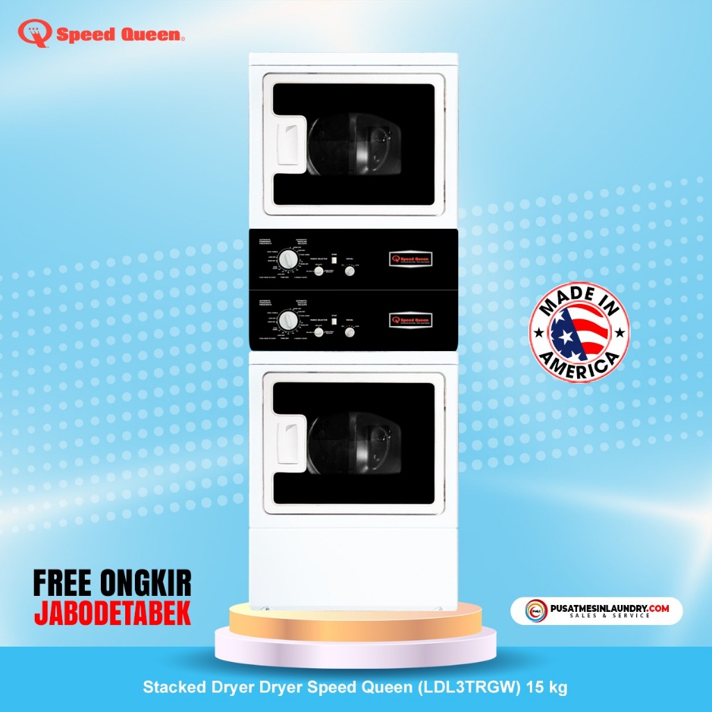Jual Speed Queen Set Stack Dryer Dryer Mesin Pengering Gas 15kg & Mesin ...