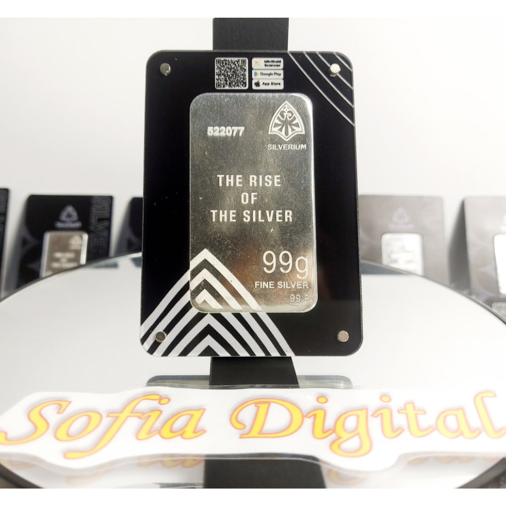 Jual Silverium 99 gram Asli 100%, Investasi Perak batangan kualitas ...