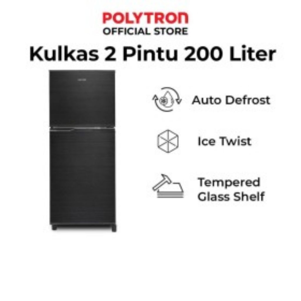 Jual POLYTRON PRB-200Y KULKAS 2 PINTU 200L TWIST ICE PRB200Y PRB200 ...