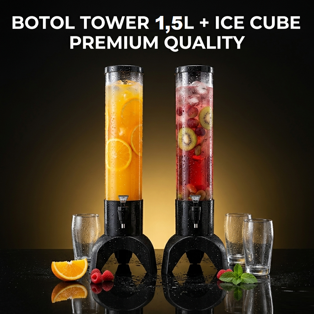 Jual BERGARANSI Botol Tower Dispenser 1,5L Ice Cube Premium Quality ...