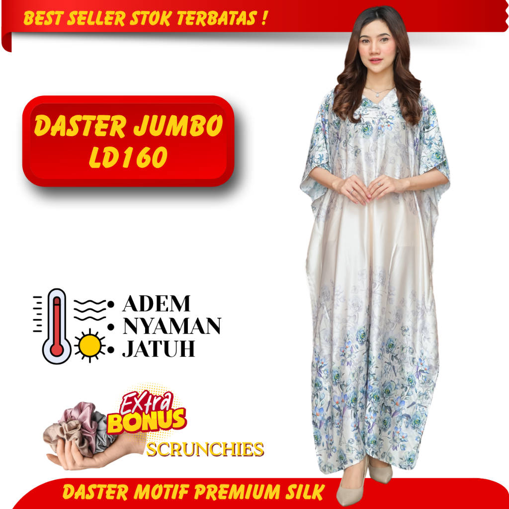 Jual Daster Wanita Premium Satin Sutra Jumbo LD 140 - Motif 3 | Shopee ...