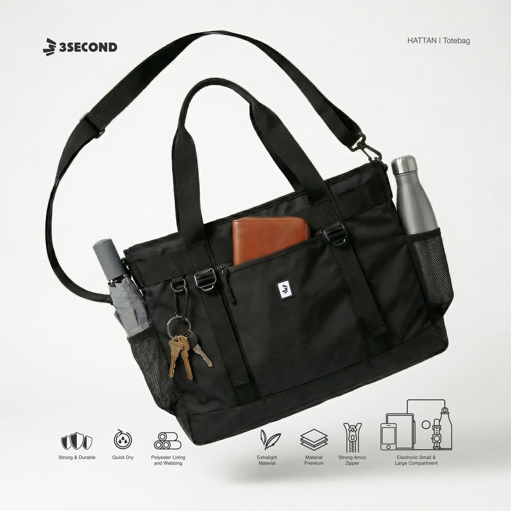 3Second Tas Totebag Pria Hattan OL-080225
