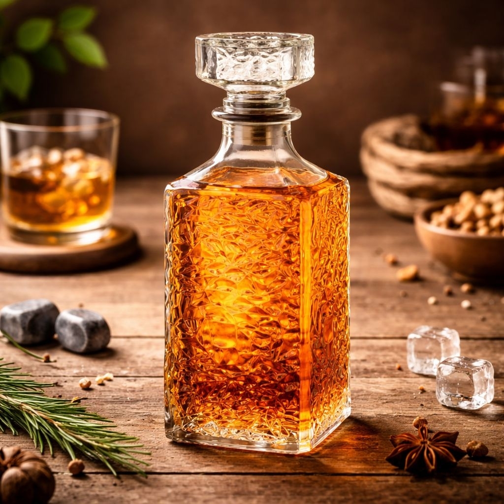 Jual Botol Wine Whisky Decanter Glass Bottle Liquor Scotch Luxury 950ml ...