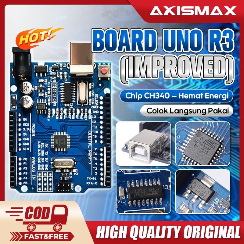Jual Arduino Uno R3 Terlengkap & Harga Terbaru Agustus 2026 | Shopee ...