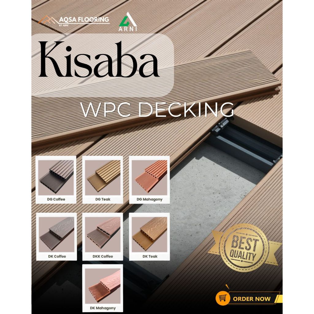 Jual Kisaba - Outdoor WPC Decking Flooring Collection | Shopee Indonesia