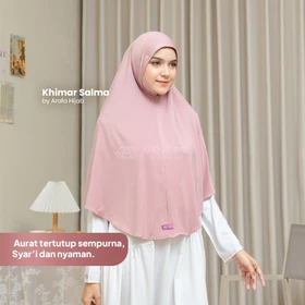 Arafa Hijab Khimar Salma Hijab Dagu Malaysia Premium Bergo Jersey Instan Syari Kerudung Umroh