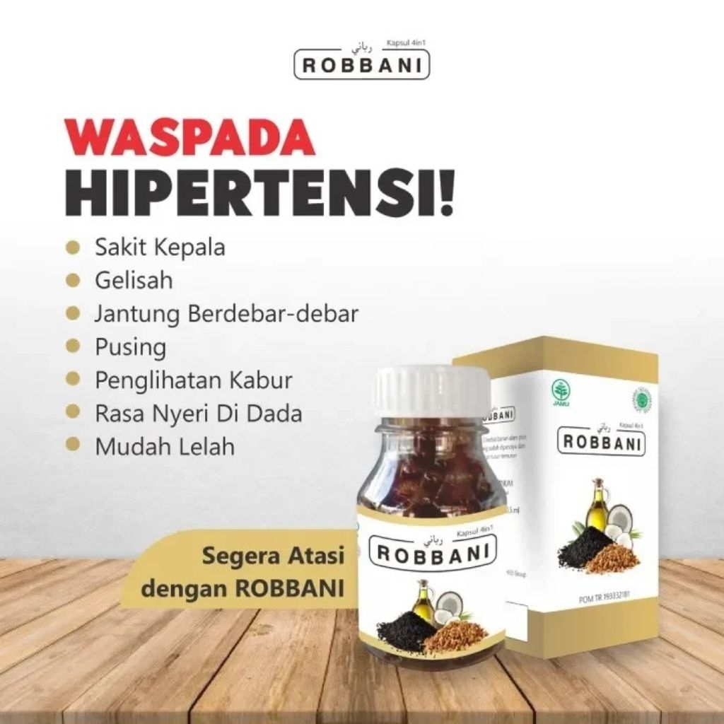 Jual Kapsul Robbani Ecer 30 Kapsul Atasi Kolestrol, Hipertensi, Nyeri ...