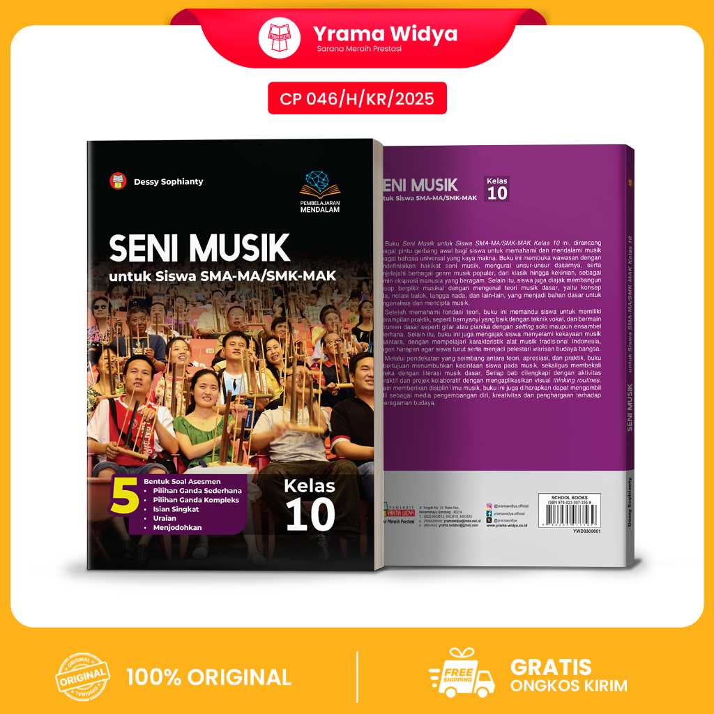 Jual Yrama Widya - Seni Musik SMA Kelas 10 | Kurikulum Merdeka ...