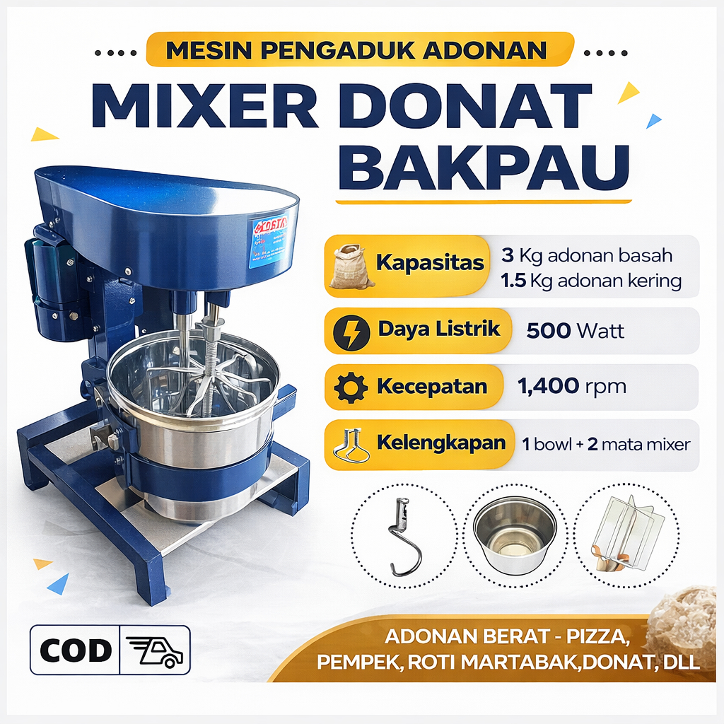 Jual Mesin Pengadon Roti Cimol Cilok Pempek Alat Membuat Roti Sampai ...