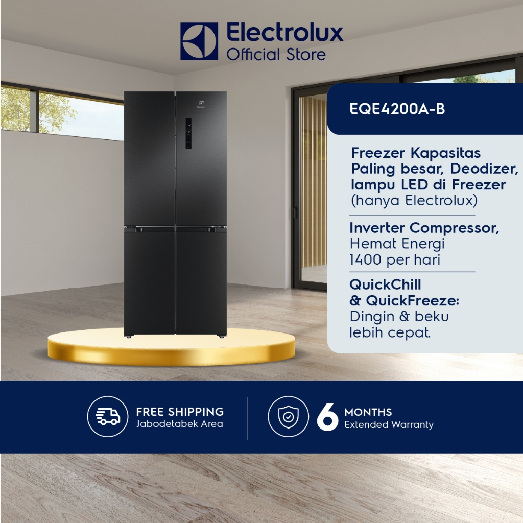 Jual JABODETABEK - Electrolux Kulkas 4 Pintu 459L/419L Freezer ...