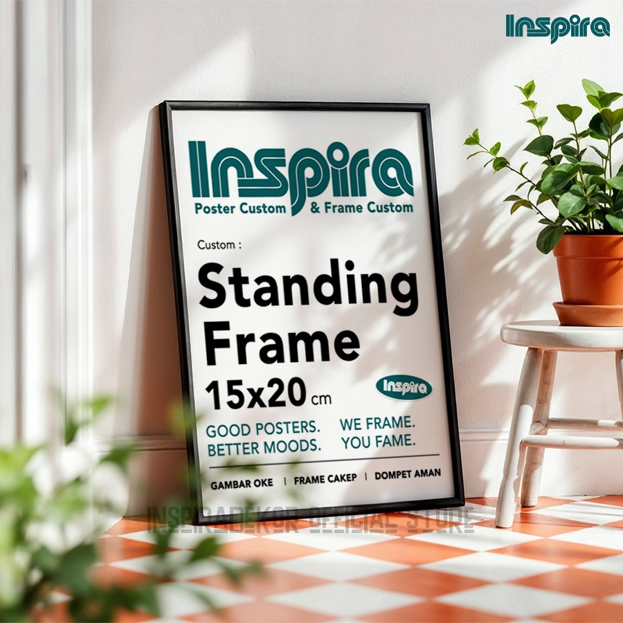 Jual Inspiradekor Custom Bingkai Foto Frame Meja 15x20 Standing Kayu ...