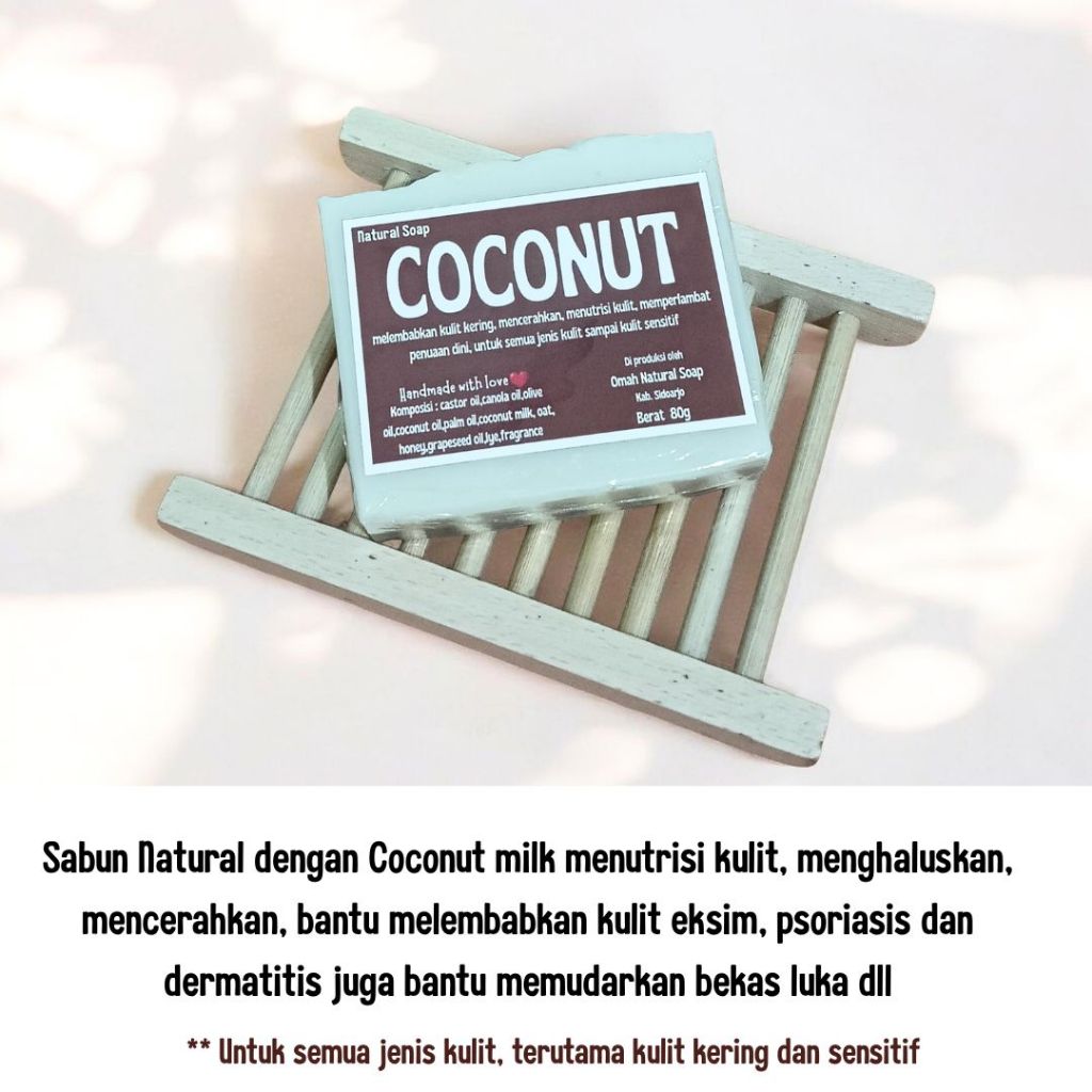 Sabun Natural Kelapa - Coconut Soap - Omah Natural