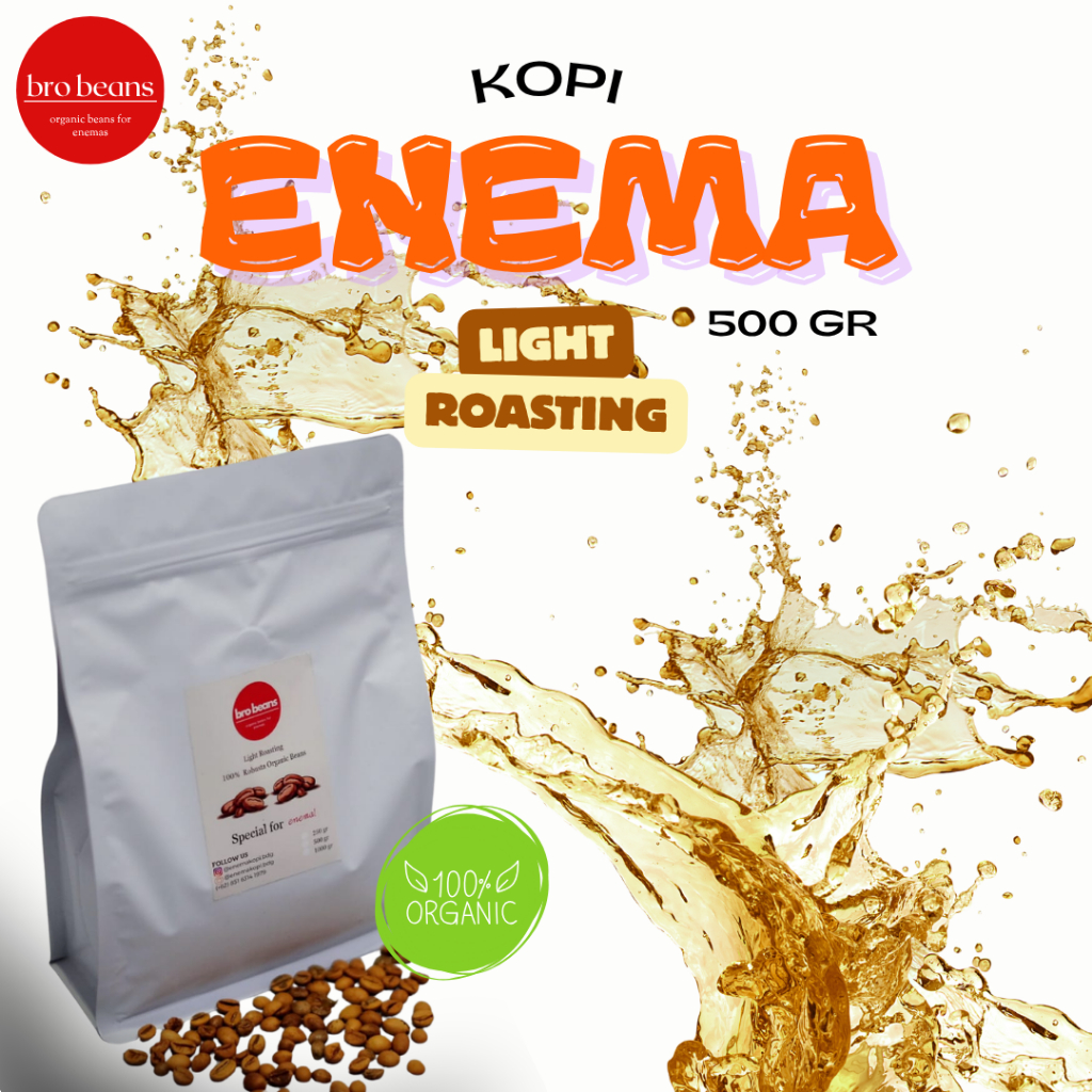 Jual KOPI ENEMA ORGANIK LIGHT ROASTING 500 GR || KOPI ENEMA ...