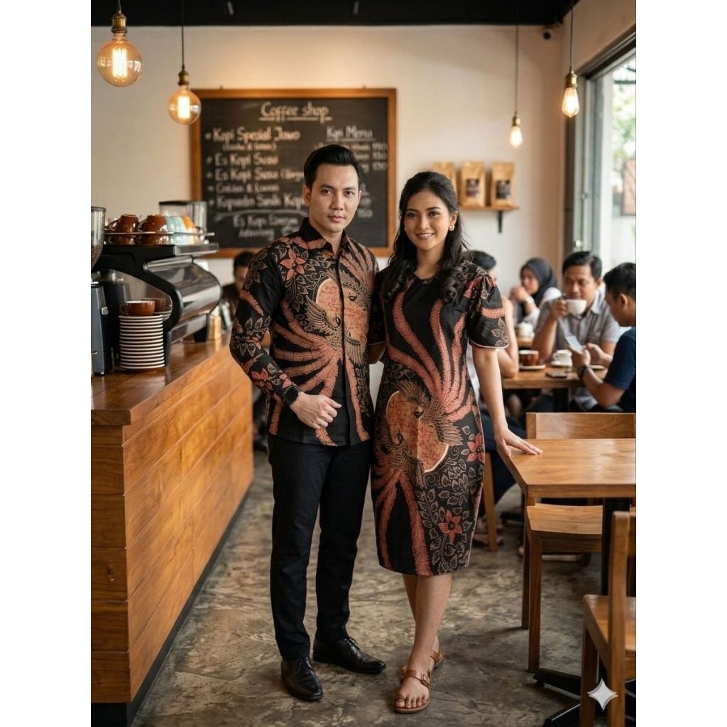 Batik Couple Motif Alunaa Atasan Ba