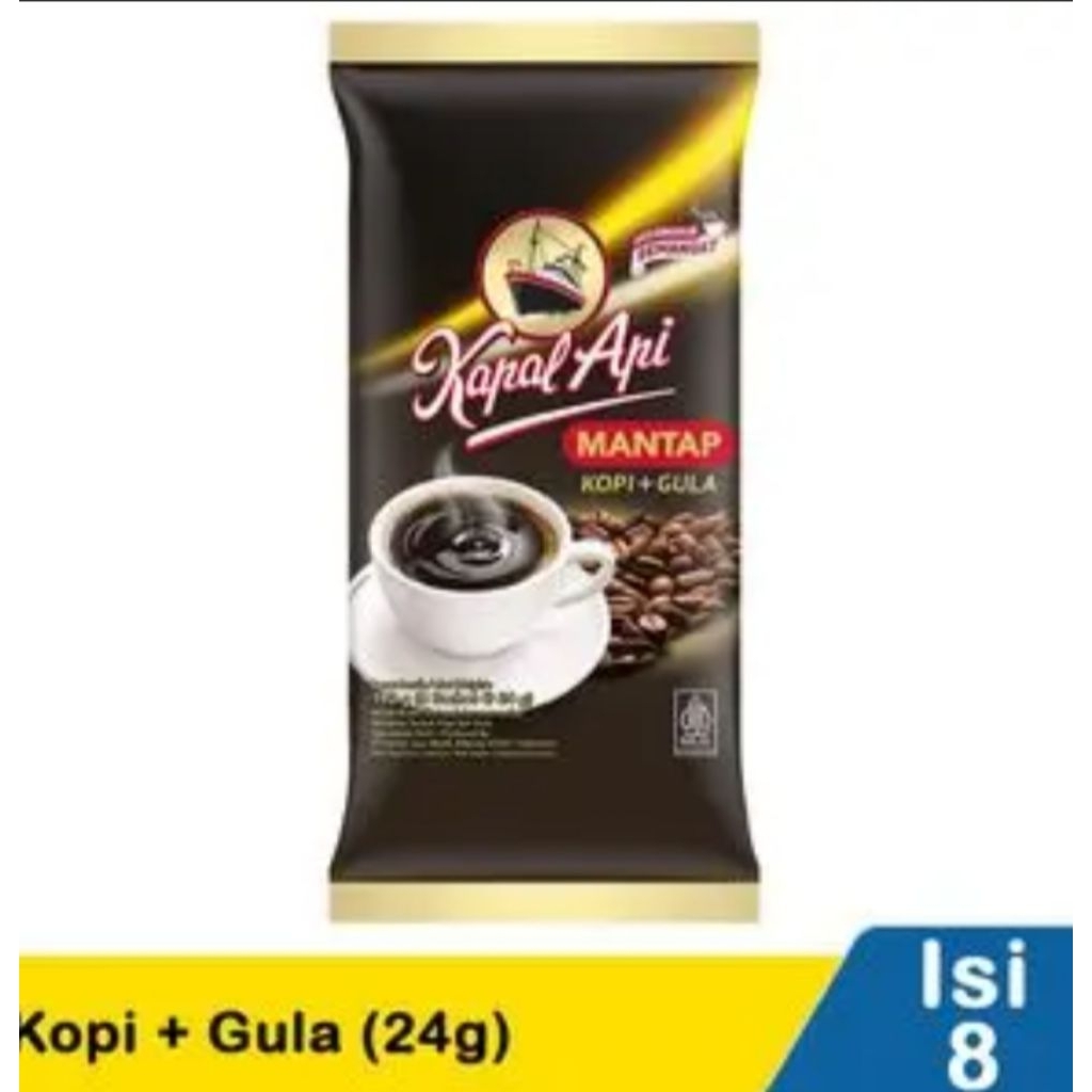 Jual Kopi Kapal Api Instant Rasa Mantap Gula 25gr - Kemasan & Sachet ...