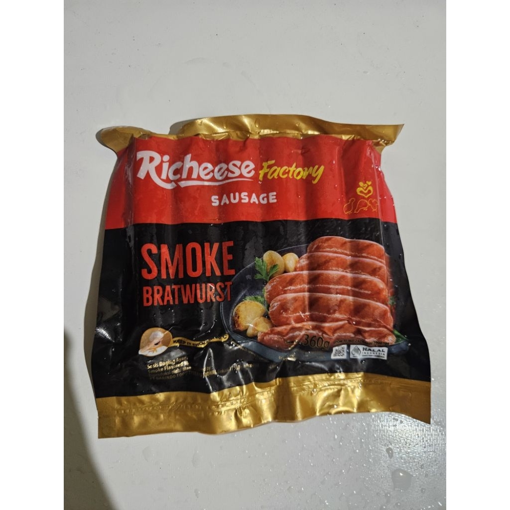 Jual Sosis Richeese Factory Smoke Bratwurst 360gr | Shopee Indonesia