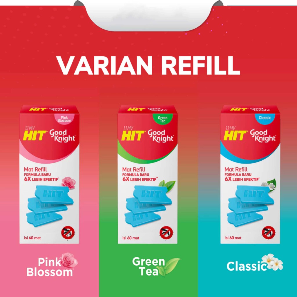 Jual HIT MAT Anti Nyamuk Refill Isi 60+6 MAT | Shopee Indonesia
