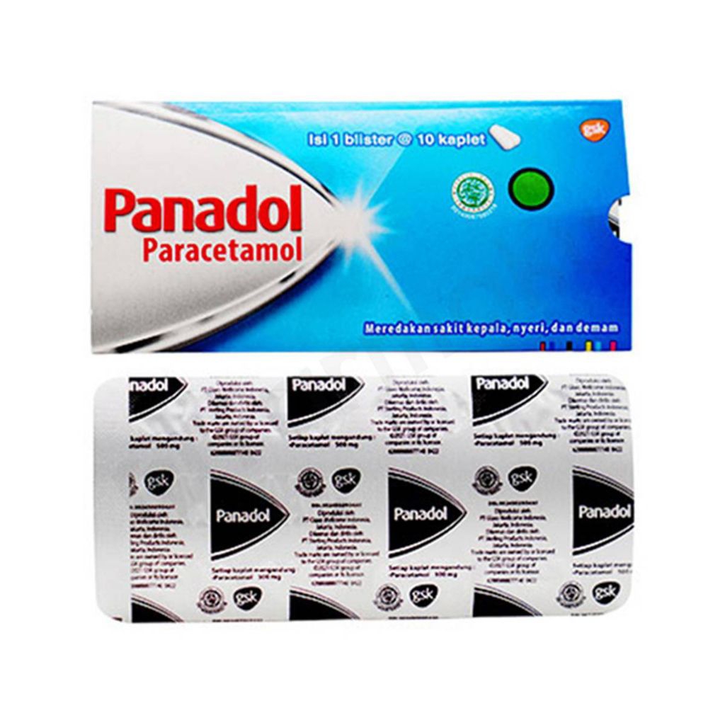 Jual PANADOL Biru | PER STRIP | 10 TABLET | OBAT DEMAM ATAU PUSING ...