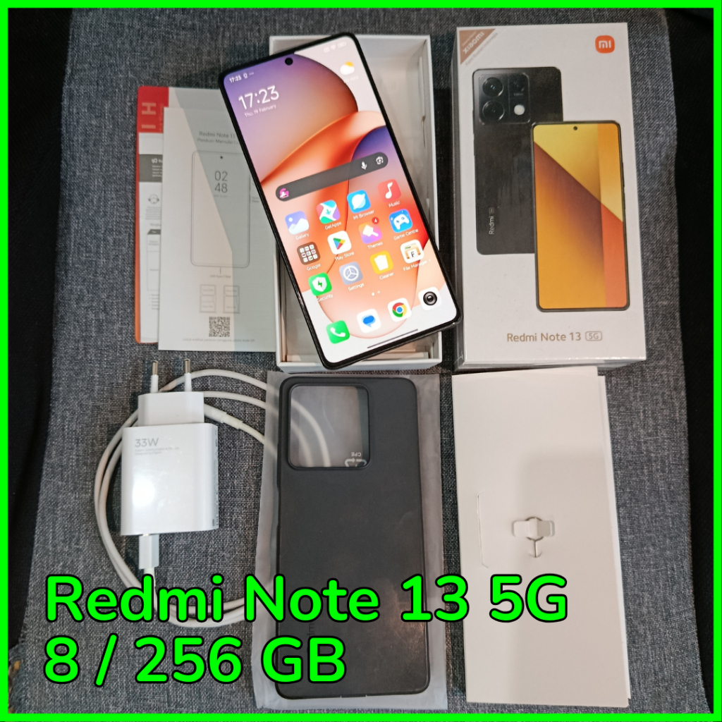 Jual Redmi Note 13 5G 8/256 GB second original resmi ex xiaomi official ...