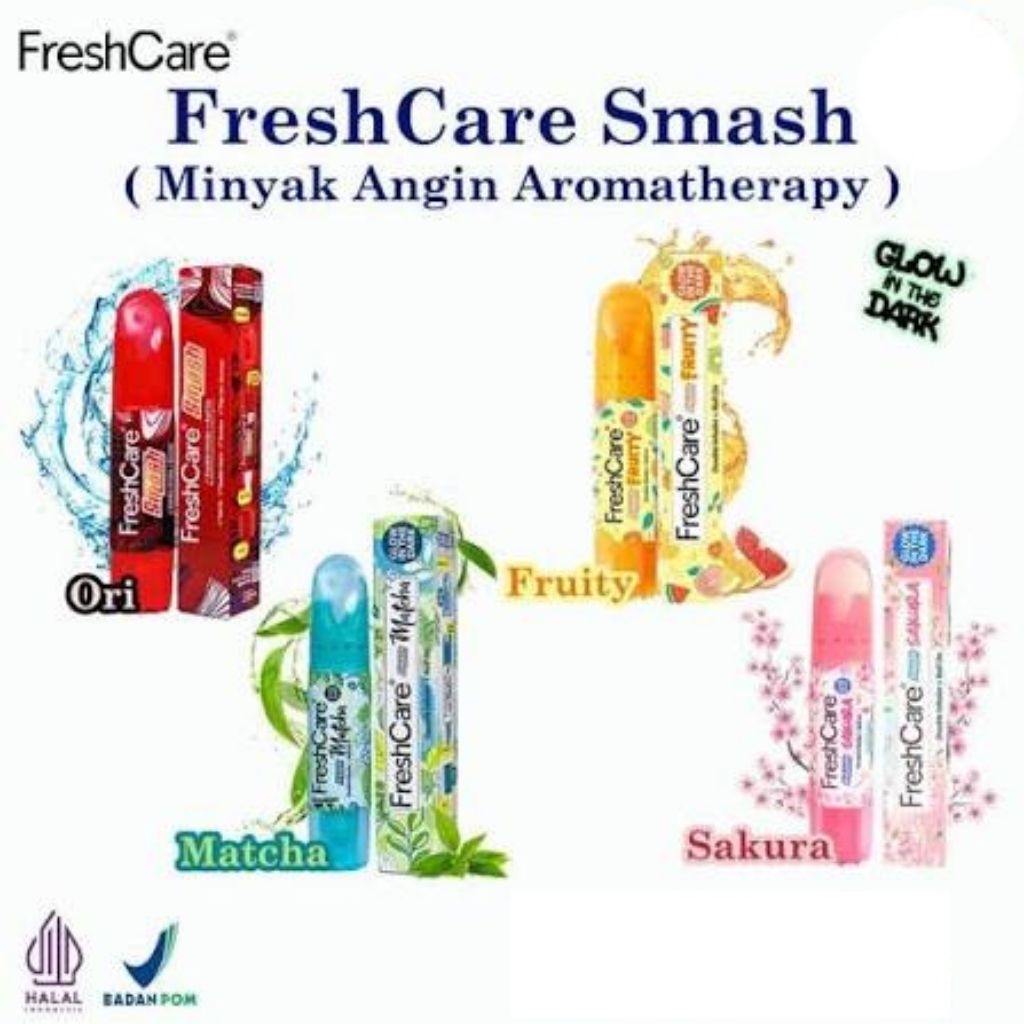 Jual Freshcare Double Inhaler + Roll On - Merah, 8ml matcha, sakura ...