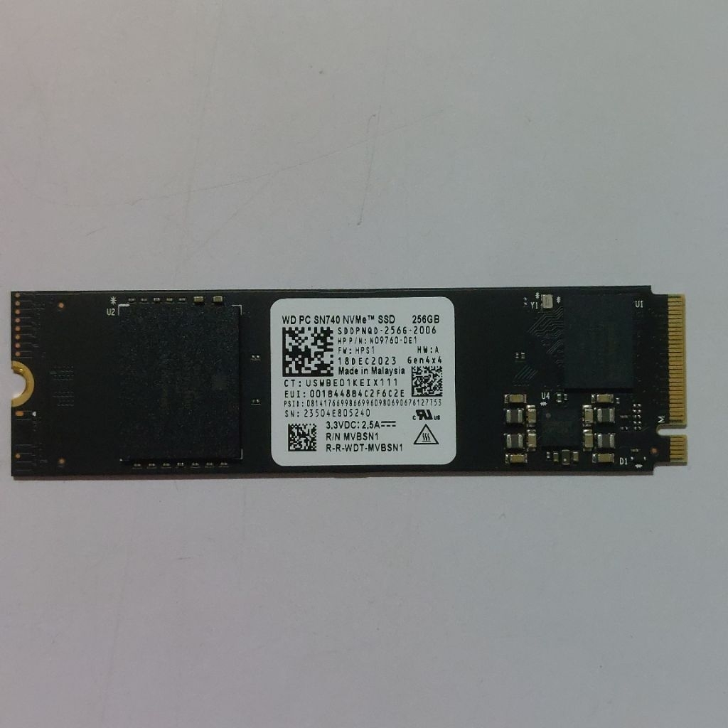 Jual SSD M.2 NVME 2280 256 GB WD PC SN740 Sentinel 100% 0 Day | Shopee ...