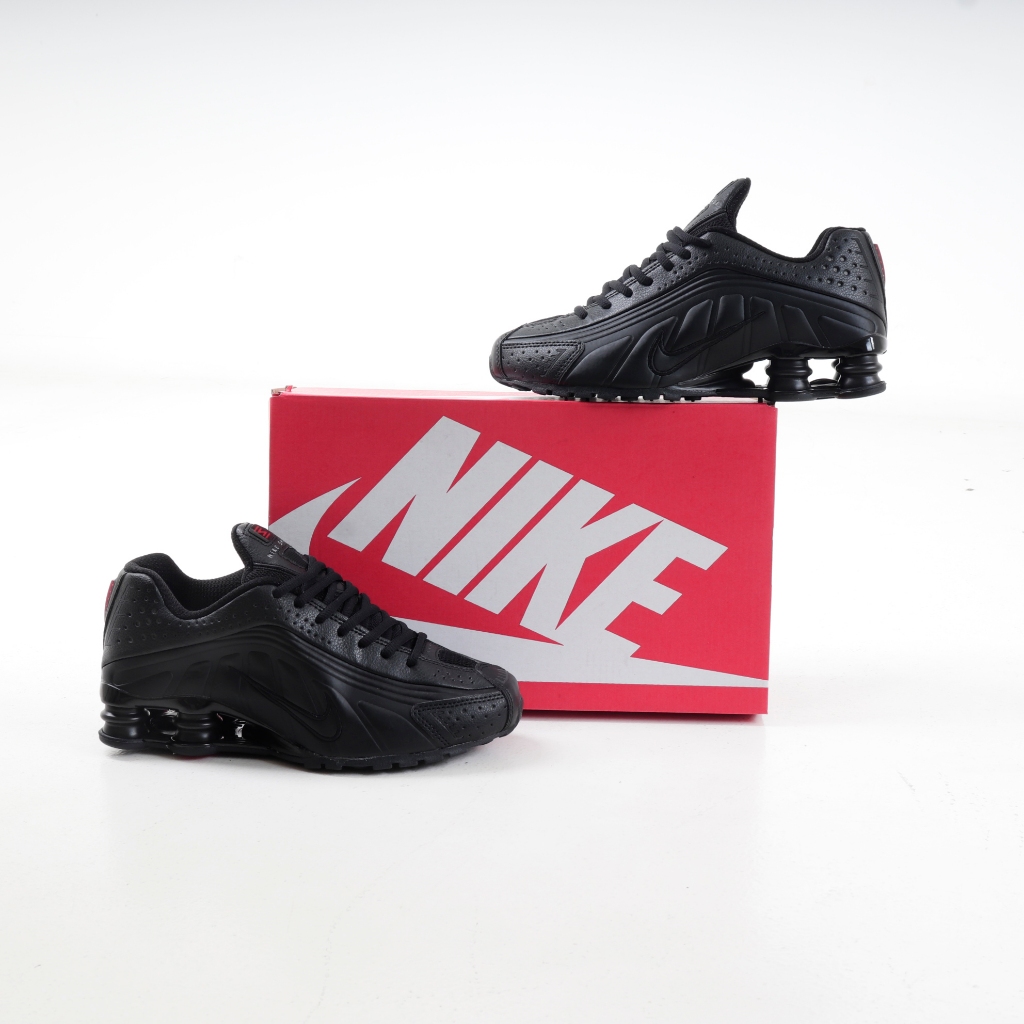 Jual (SLKCK) Sepatu Sneakers Nike Shox R4 Black Bright Crimson | Shopee ...