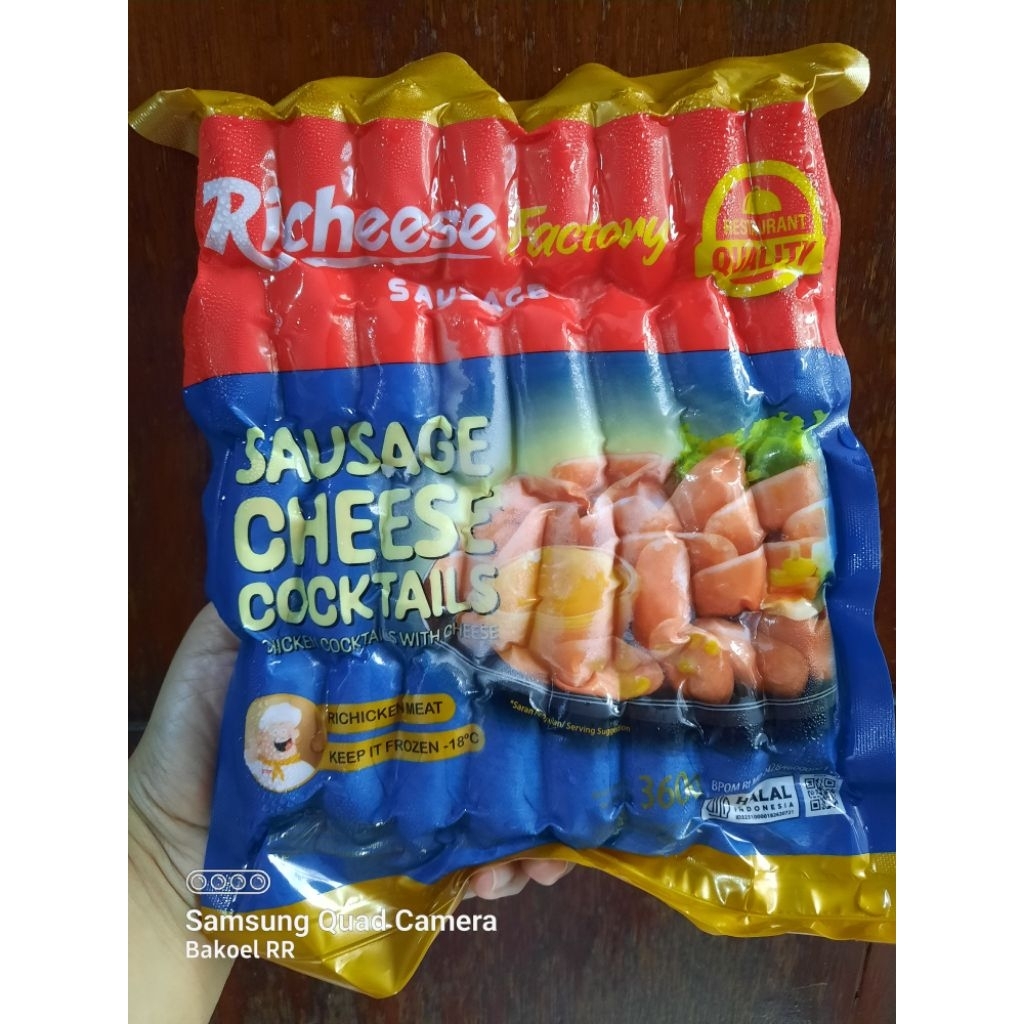 Jual Richeese Sausage Cheese Cocktail 400gr - Sosis Ayam Saus Keju ...