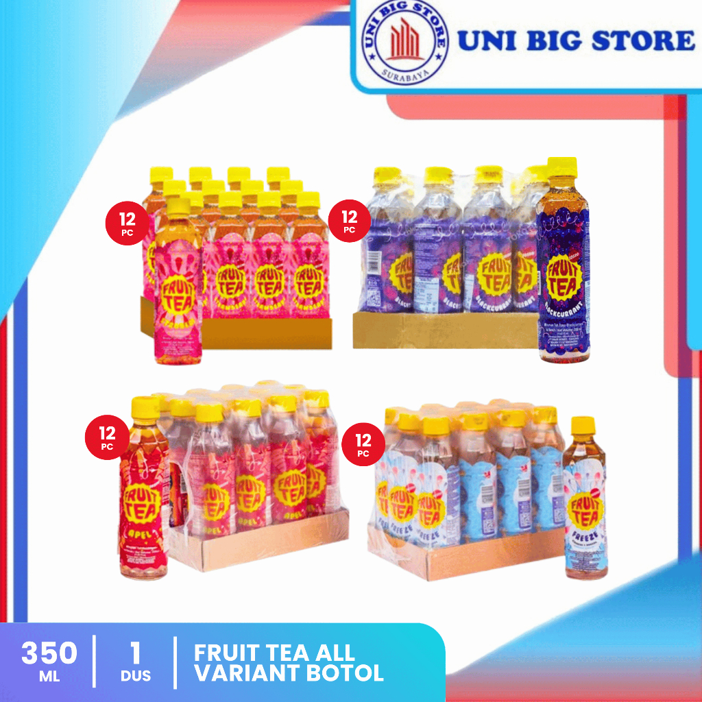 Jual Sosro Fruit Tea Apple Blackcurrant Strawberry Feeze Bottle 350 ml ...