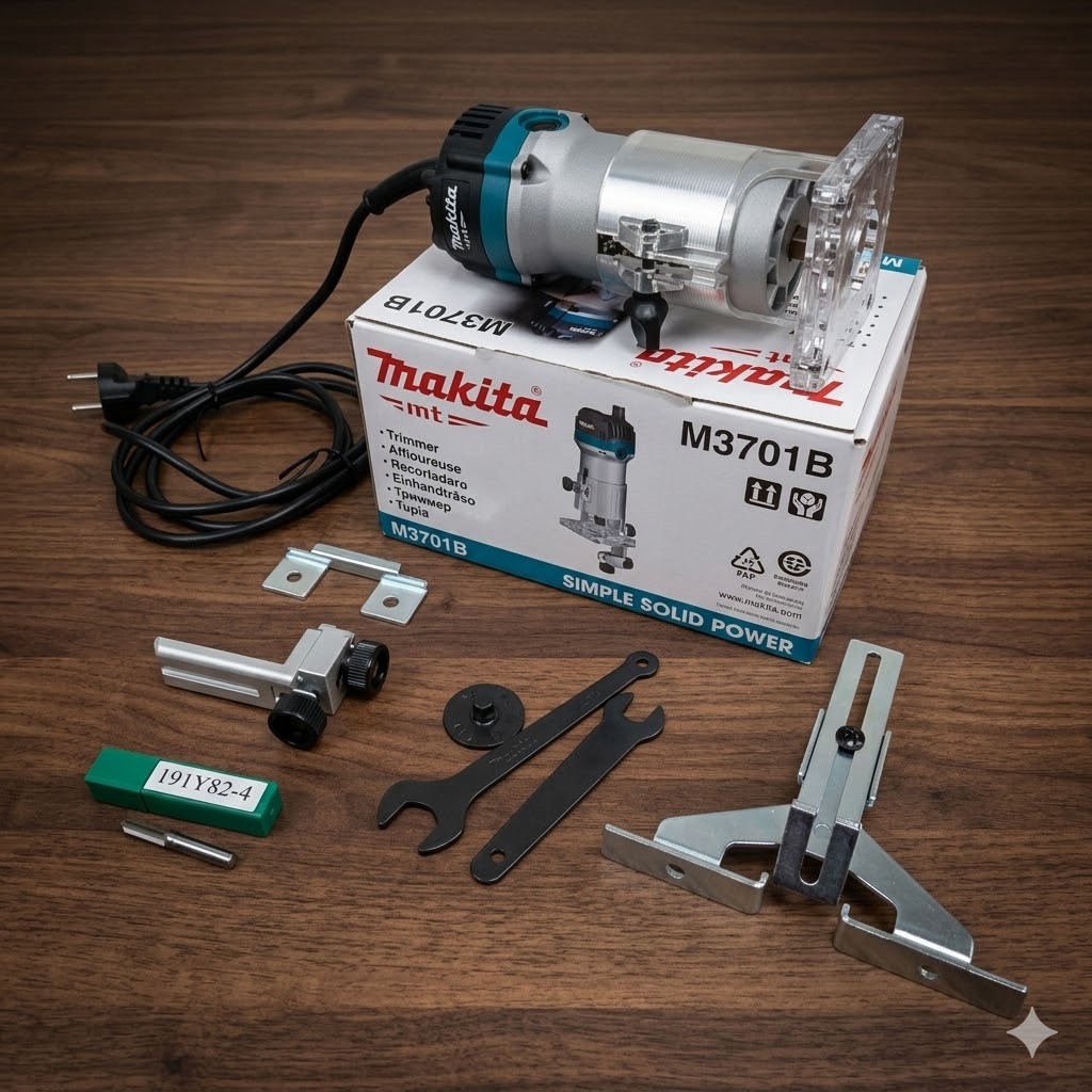 Jual MAKITA M3701B Mesin Profil 6mm Kayu Router Wood Trimmer 6 mm M ...