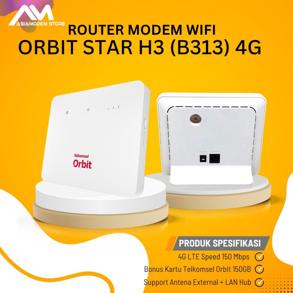 Jual Modem Router Orbit STar H3 4G LTE Huawei B313 GARANSI RESMI ...