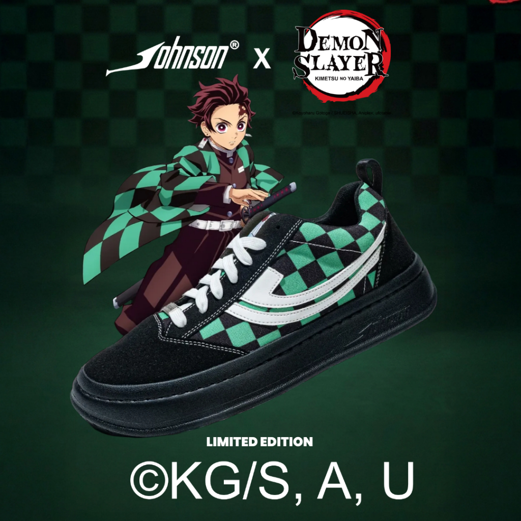 Jual SEPATU SNEAKERS JOHNSON X DEMON SLAYER - TANJIRO | OFFICIAL ...