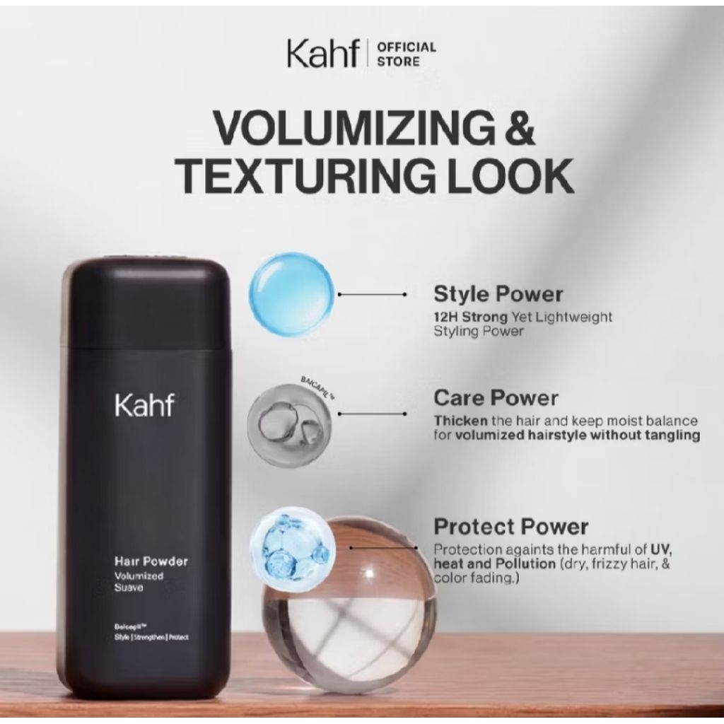 Jual Kahf Volumized Suave Hair Powder 10 g Style Gaya Rambut Pria Cowok ...