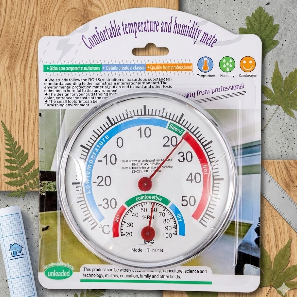 Jual Thermometer Higrometer Analog Alat Pengukur Temperatur Suhu Dan ...